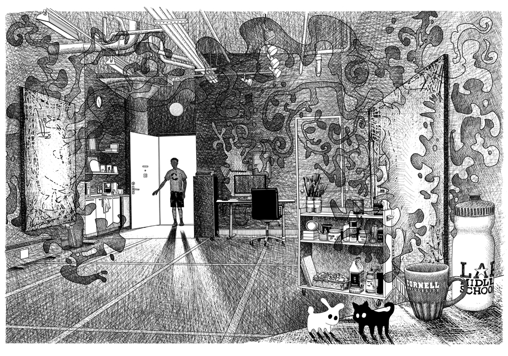 直筆マッキーアート 大岩オスカール Oscar Oiwa 真筆 瀬戸芸